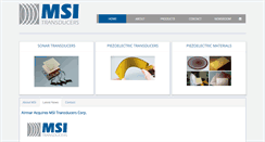 Desktop Screenshot of msitransducers.com