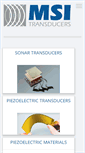 Mobile Screenshot of msitransducers.com